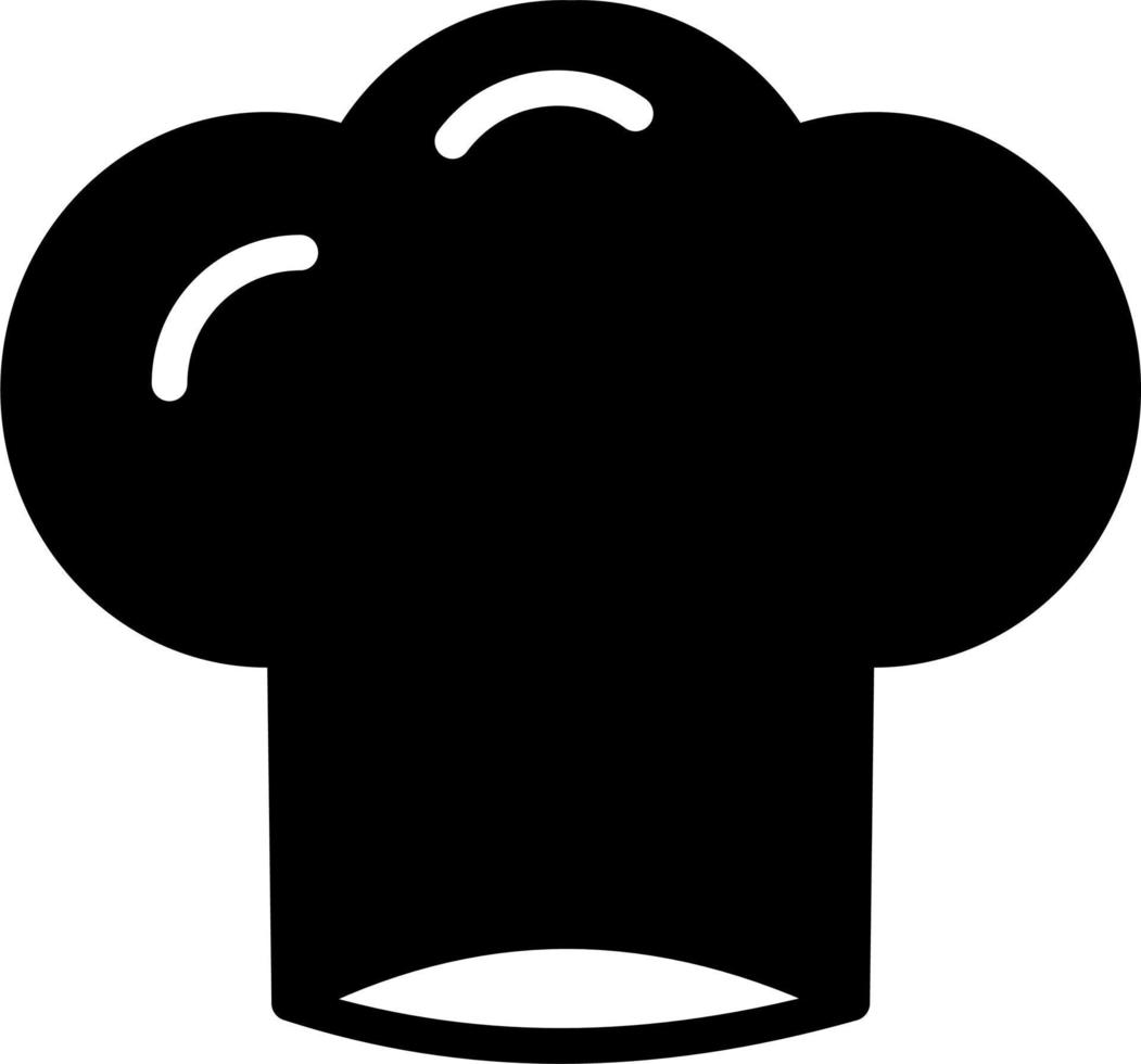 icono de vector de sombrero de chef