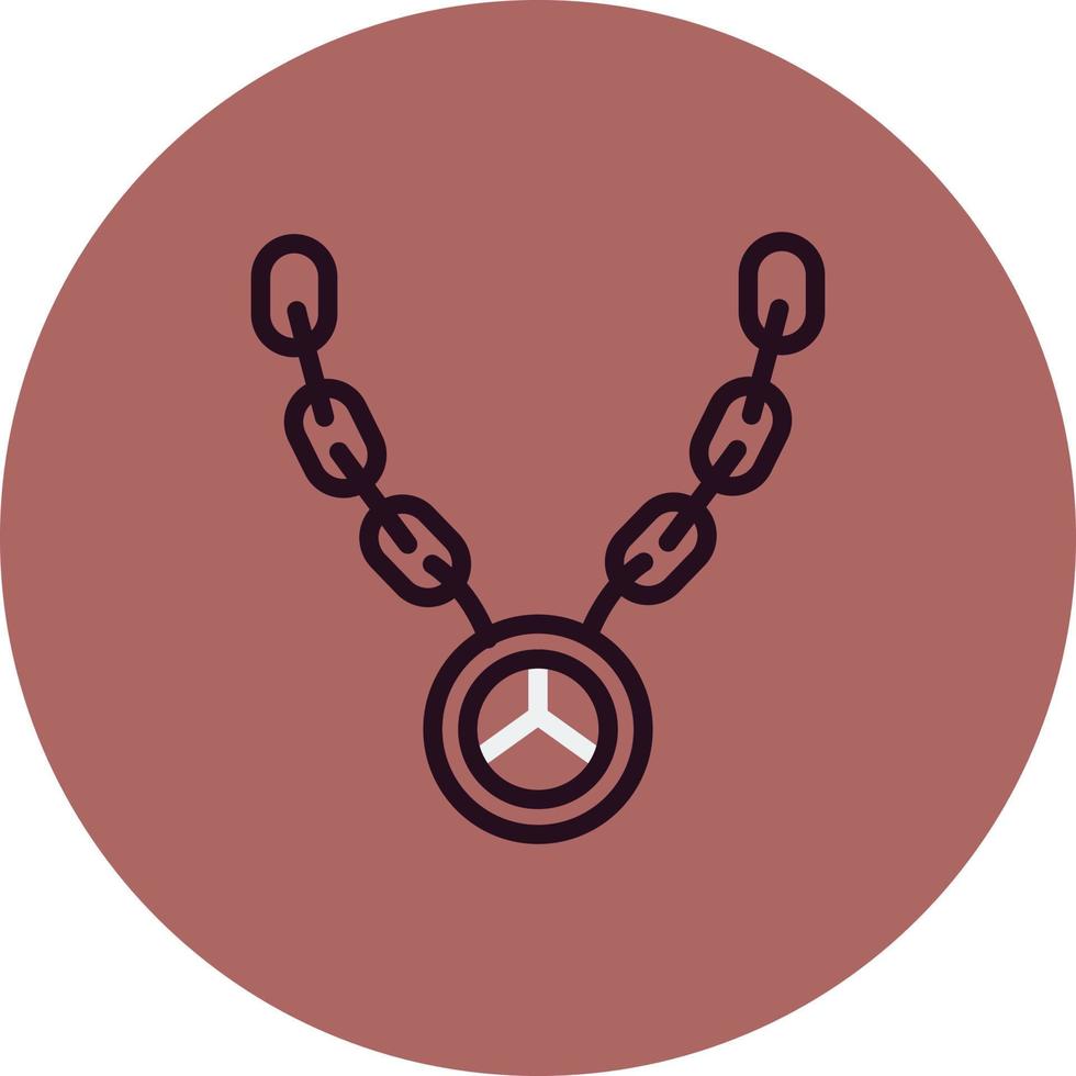 Hip Hop Necklace Vector Icon