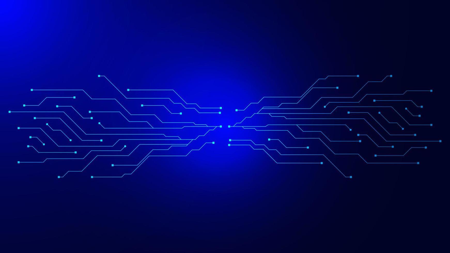 Electronic circuit board technology concept background. Abstract blue technology background template design. Vector illustration. EPS 10.