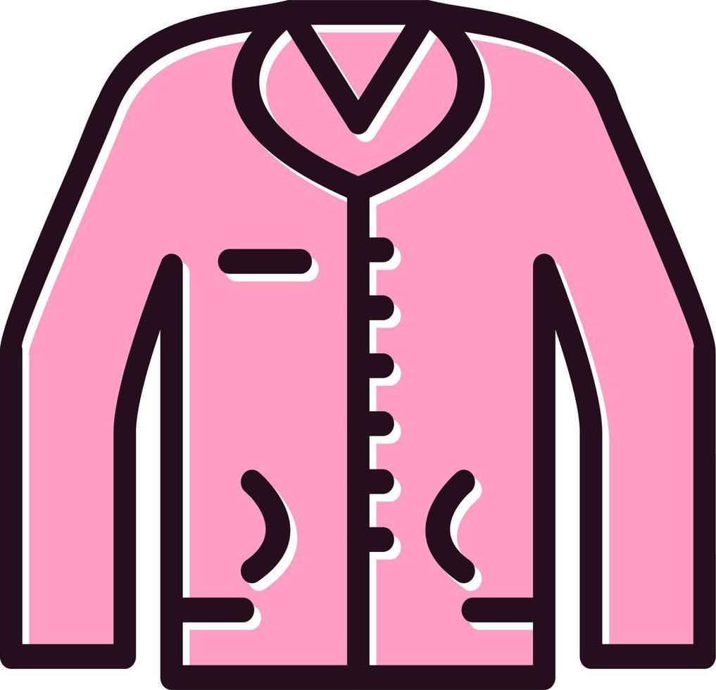 icono de vector de chaqueta