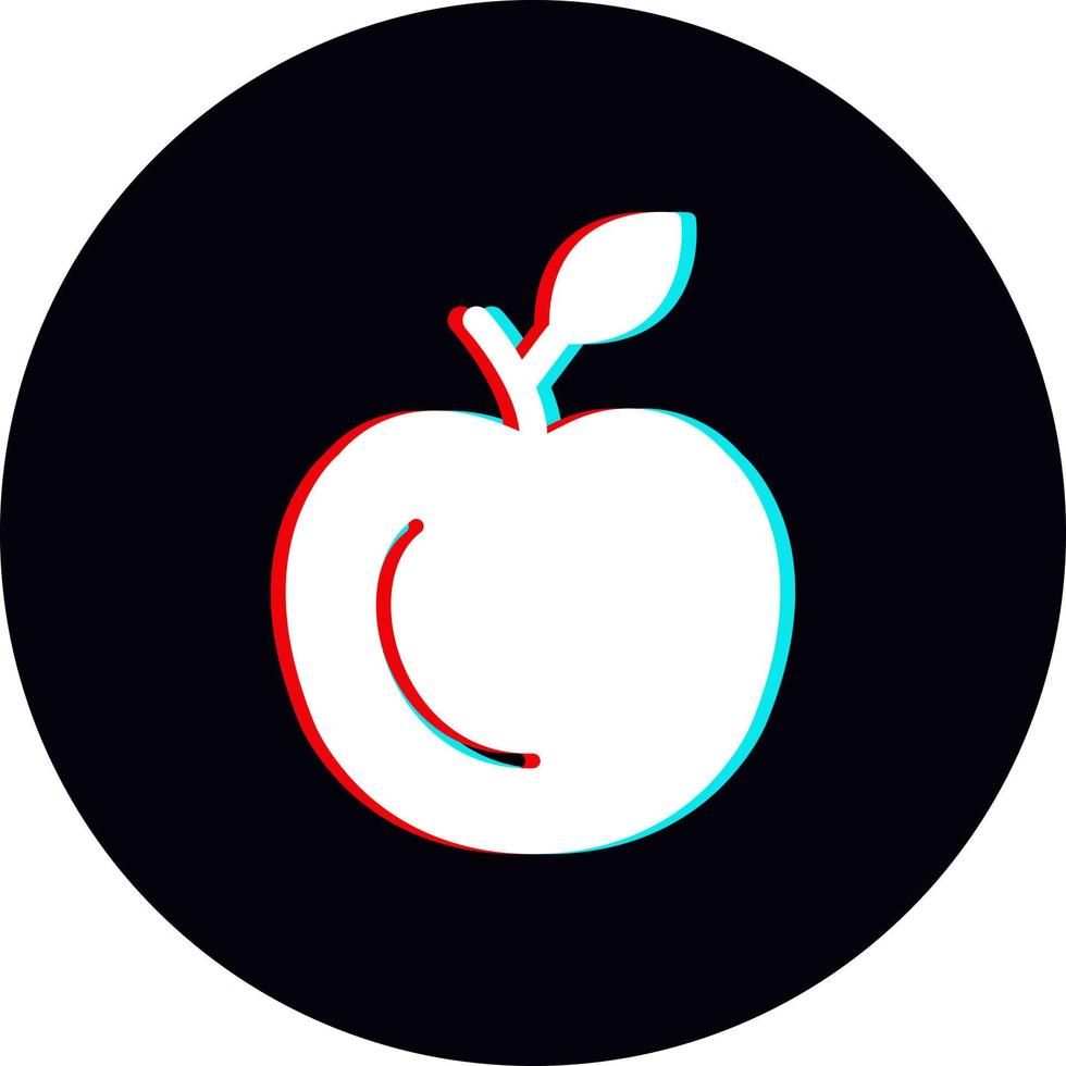 icono de vector de manzana