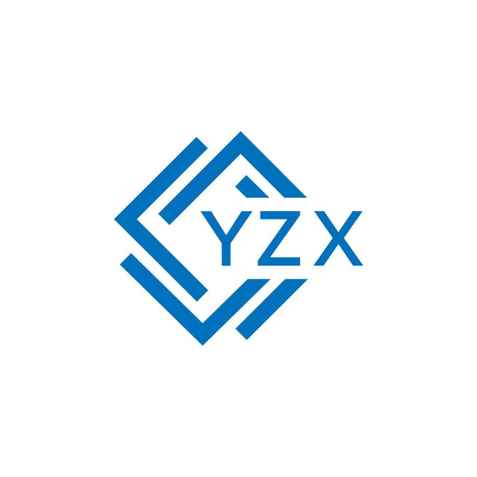 YZX technology letter logo design on white background. YZX creative initials technology letter logo concept. YZX technology letter design. vector