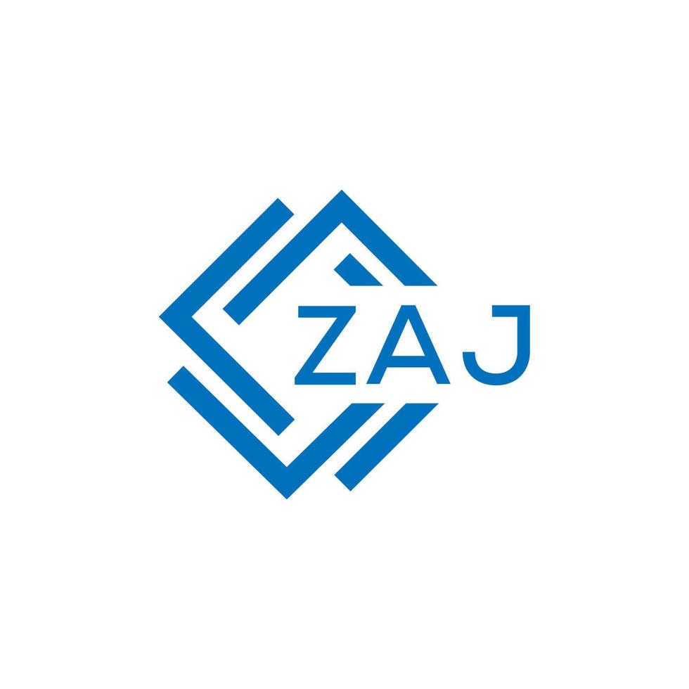 zaj tecnología letra logo diseño en blanco antecedentes. zaj creativo iniciales tecnología letra logo concepto. zaj tecnología vector