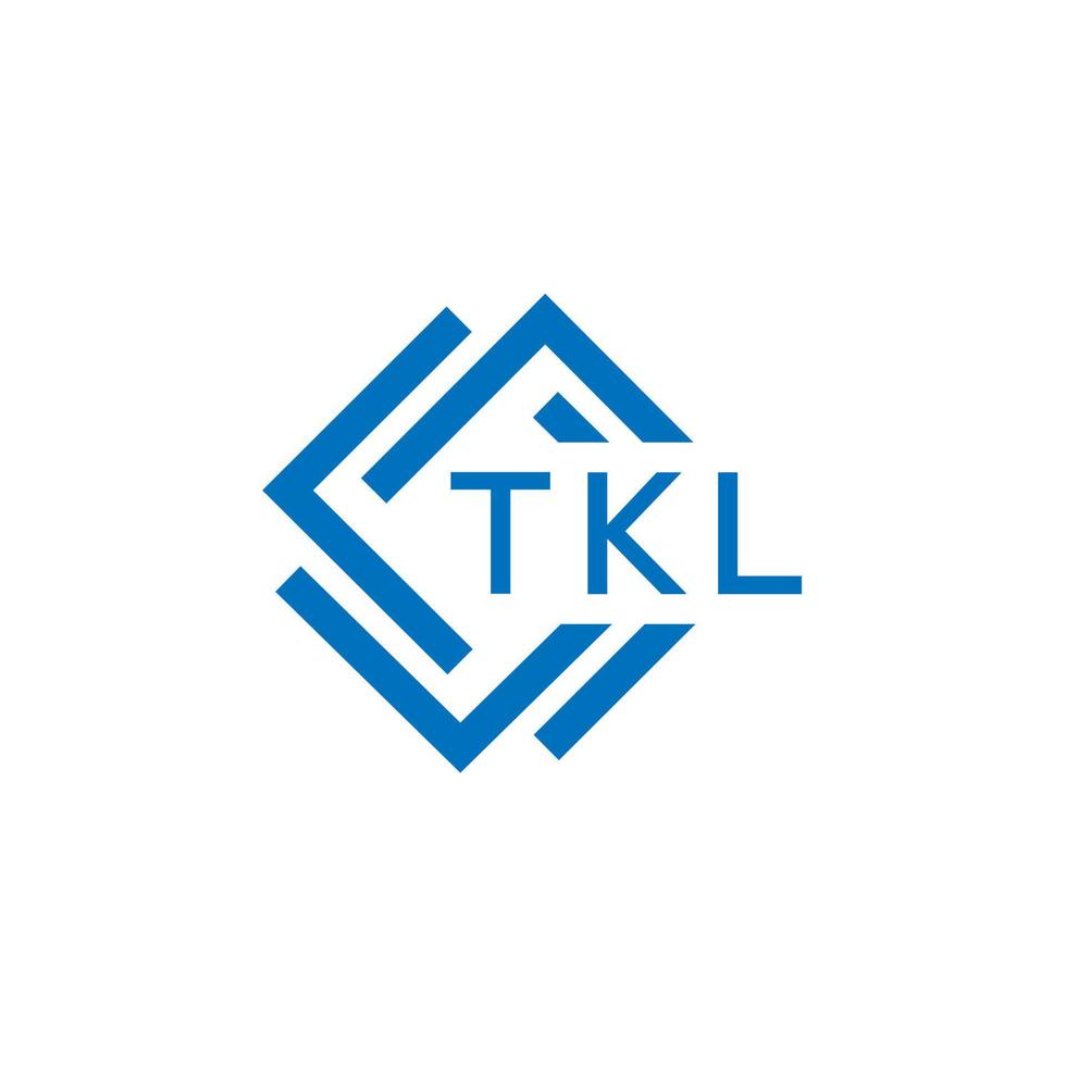 TKL technology letter logo design on white background. TKL creative initials technology letter logo concept. TKL technology letter design. vector