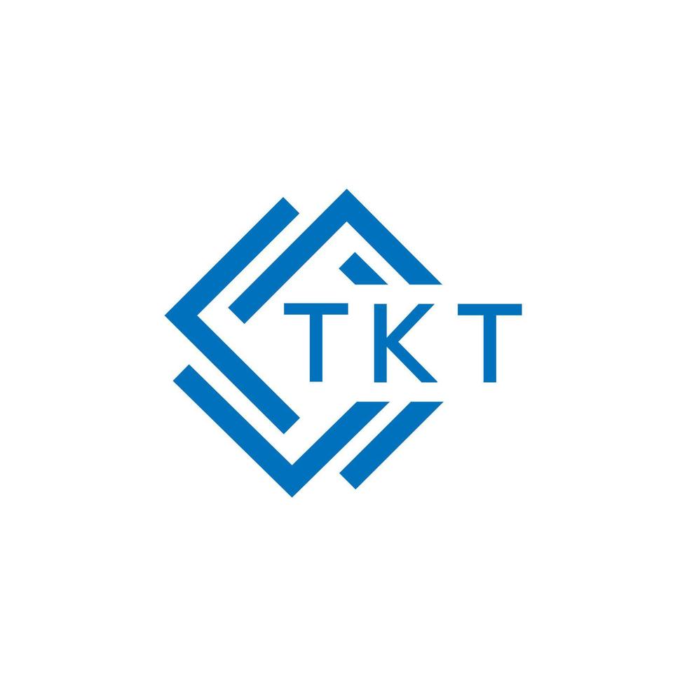 TKT technology letter logo design on white background. TKT creative initials technology letter logo concept. TKT technology letter design. vector