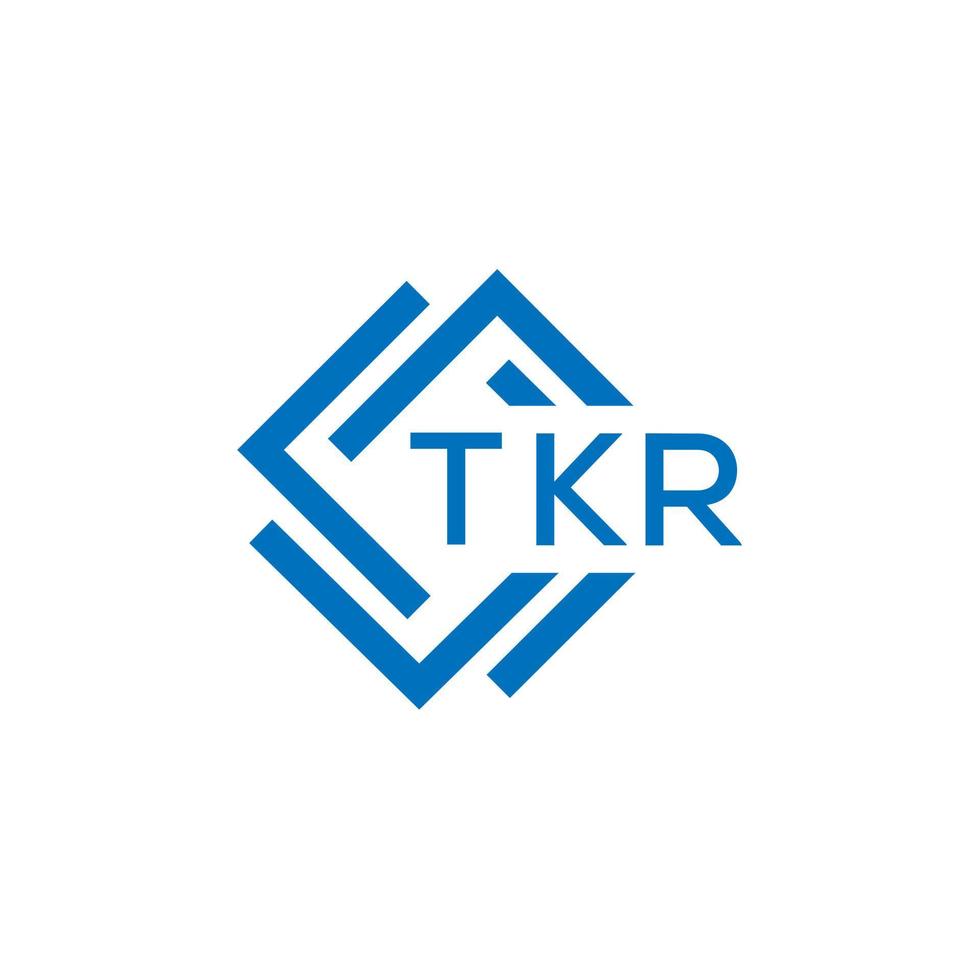 tkr tecnología letra logo diseño en blanco antecedentes. tkr creativo iniciales tecnología letra logo concepto. tkr tecnología letra diseño. vector