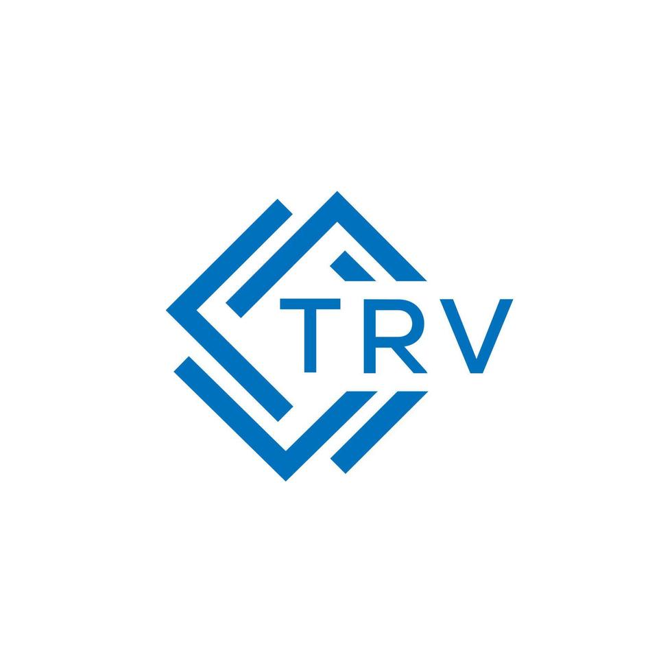 trv tecnología letra logo diseño en blanco antecedentes. trv creativo iniciales tecnología letra logo concepto. trv tecnología letra diseño. vector