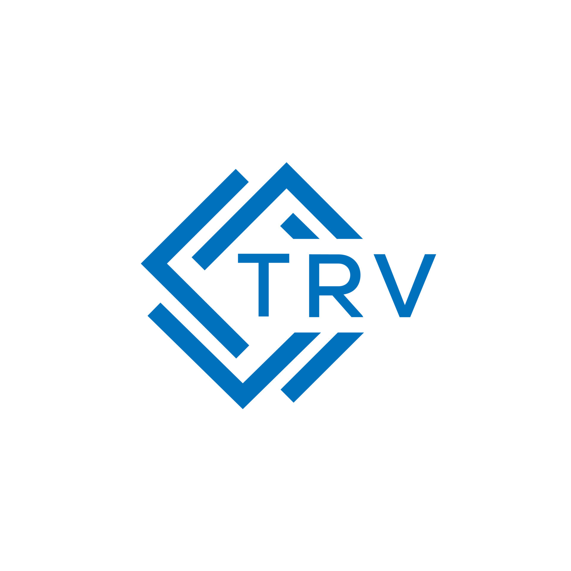 TRV technology letter logo design on white background. TRV creative ...