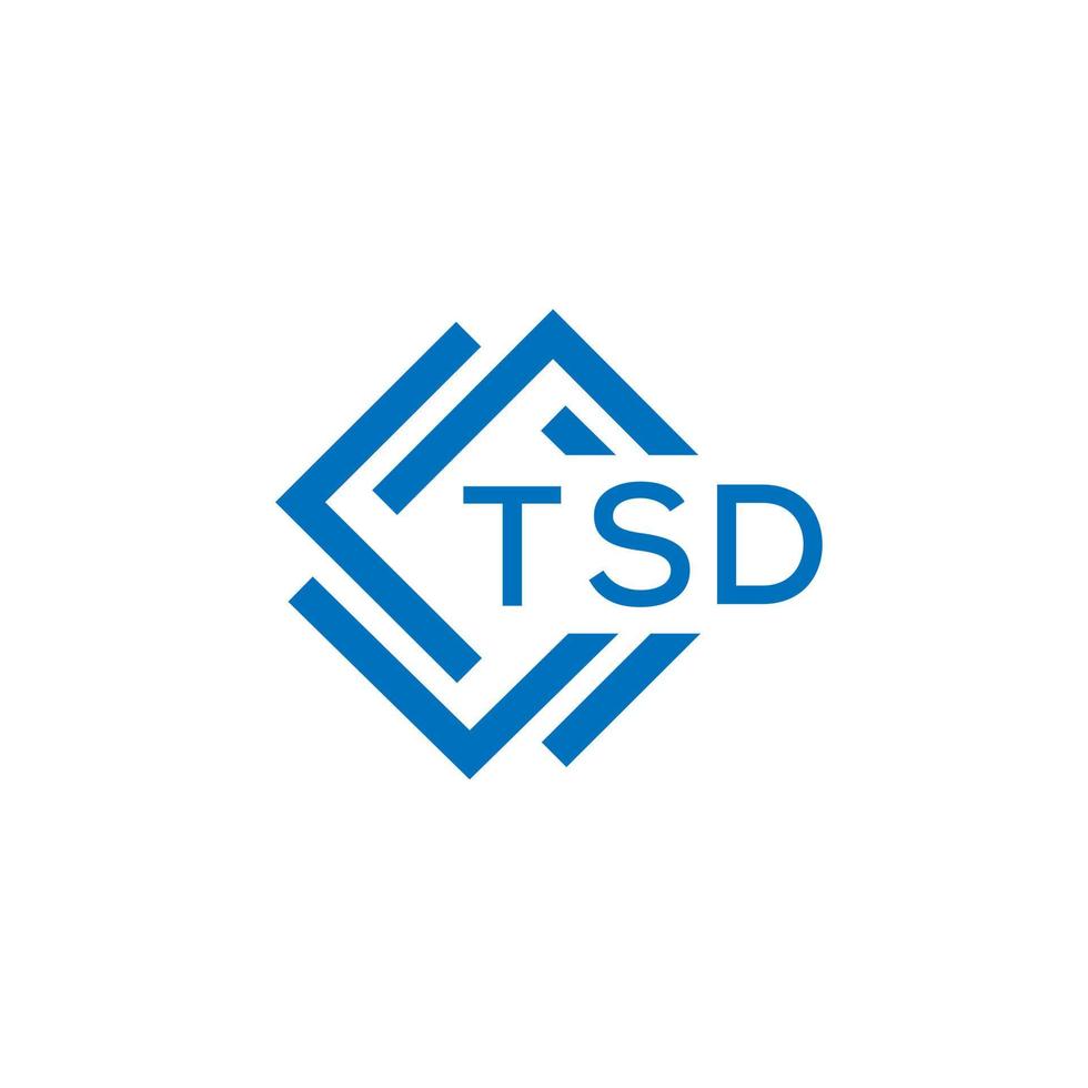 tsd tecnología letra logo diseño en blanco antecedentes. tsd creativo iniciales tecnología letra logo concepto. tsd tecnología letra diseño. vector
