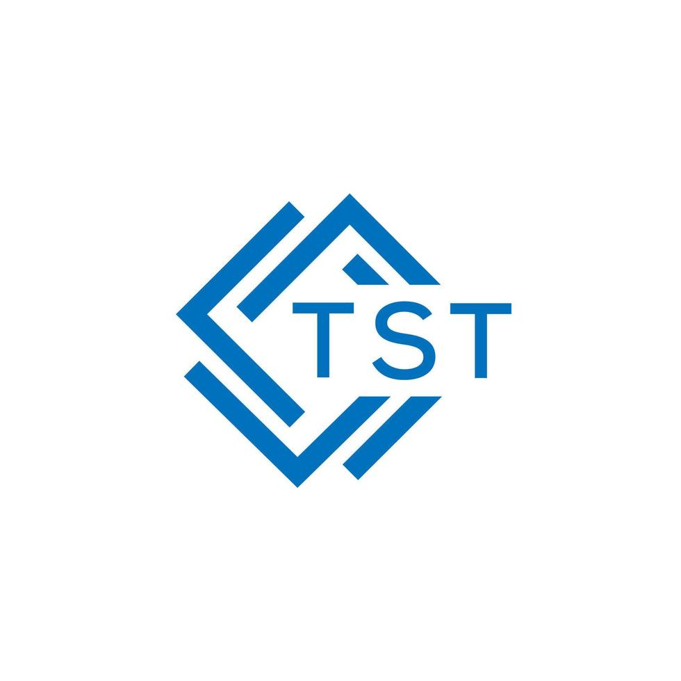 TST technology letter logo design on white background. TST creative initials technology letter logo concept. TST technology letter design. vector