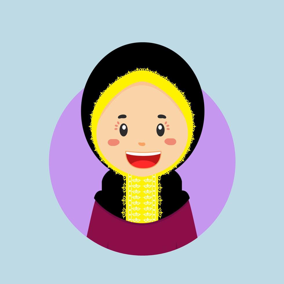 Avatar of a Qatar Character vector
