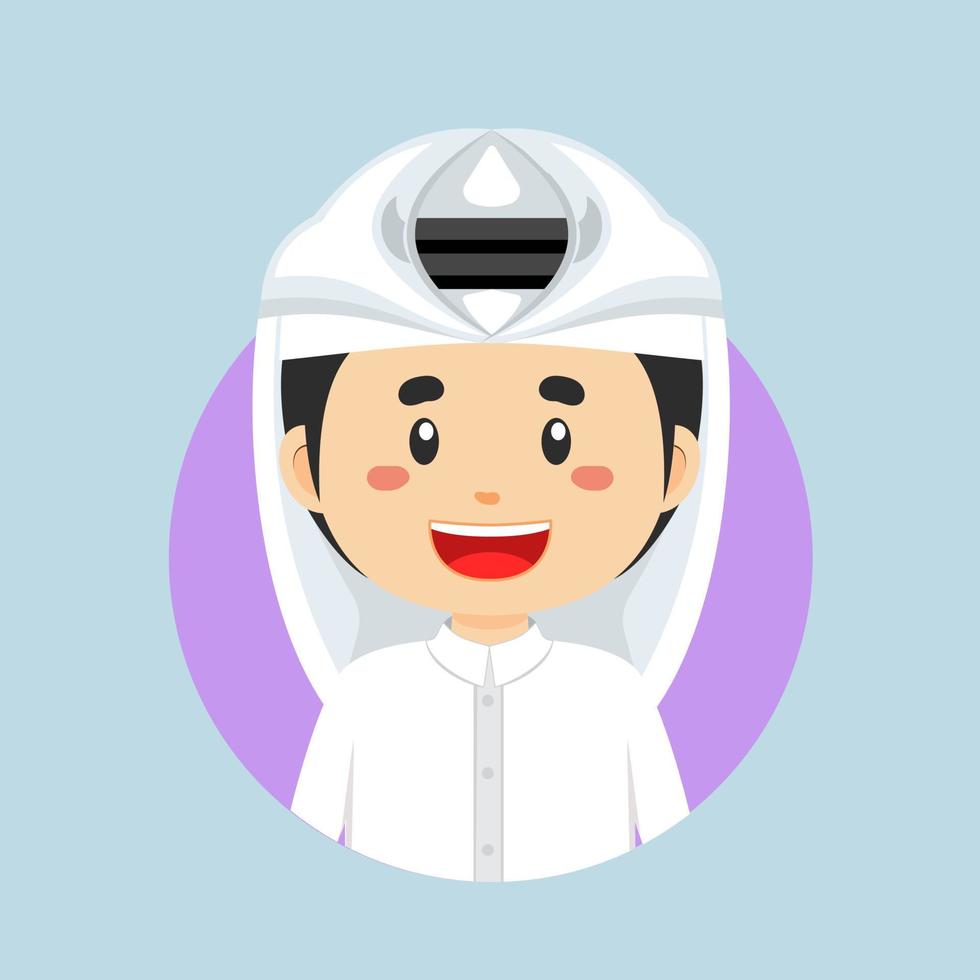 Avatar of a Qatar Character vector