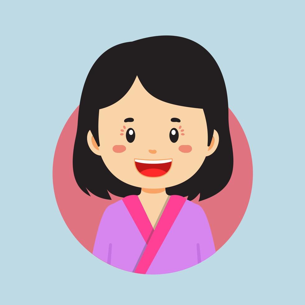 avatar de un Bután personaje vector