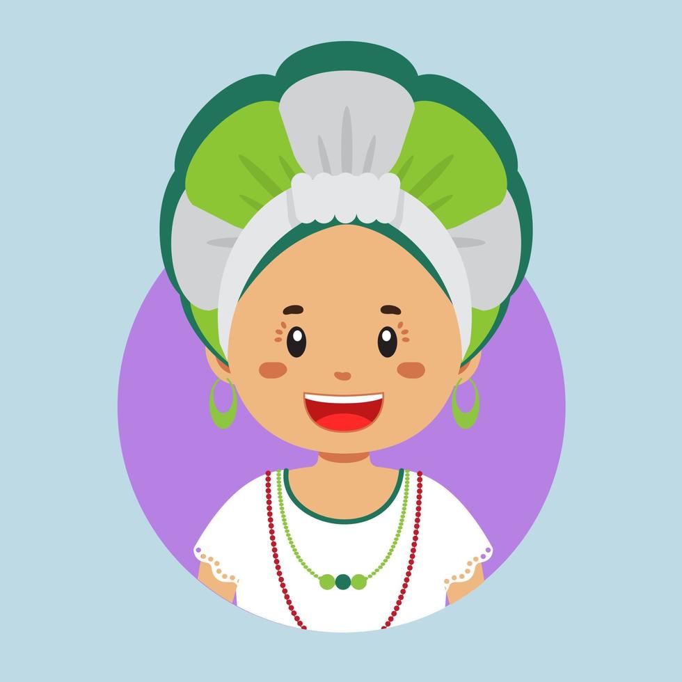 Avatar of a Brazilian Character vector