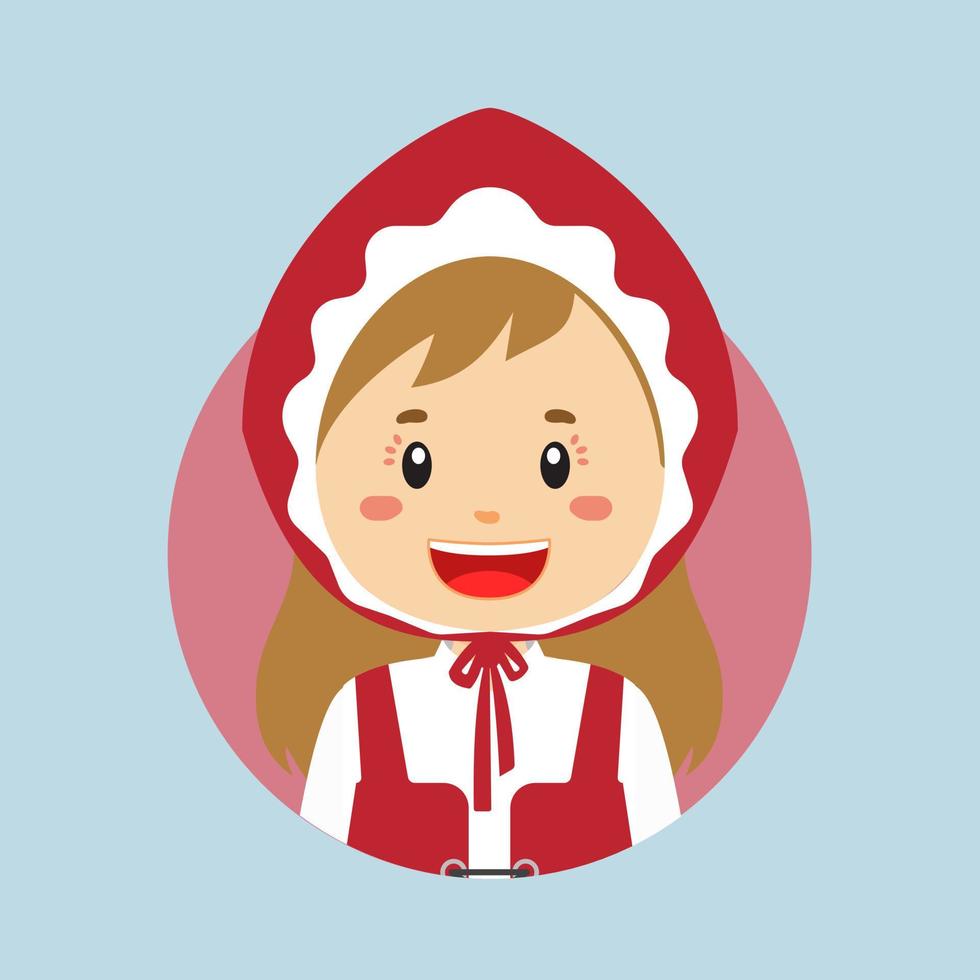 avatar de un Dinamarca personaje vector