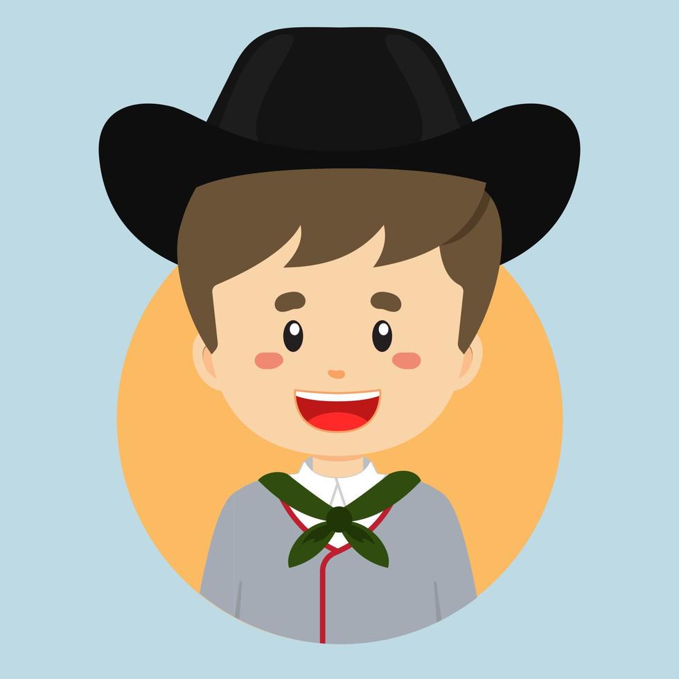 Avatar of a Latvian Character vector
