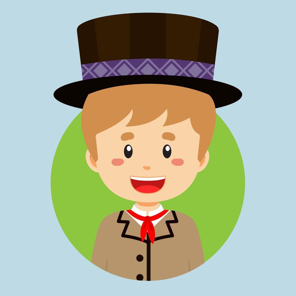 Avatar of a Lithuanians Character vector