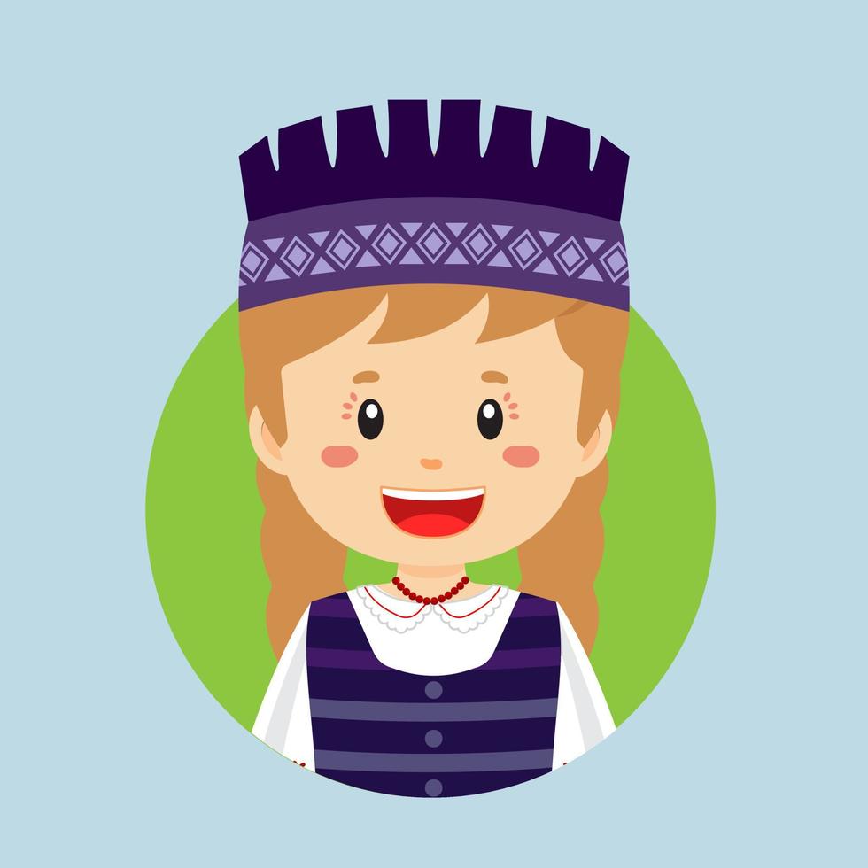 Avatar of a Lithuanians Character vector