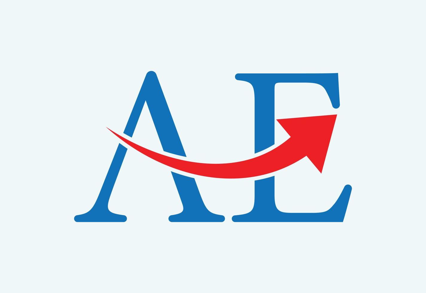 Initial AE Letter logo design, Vector design concept