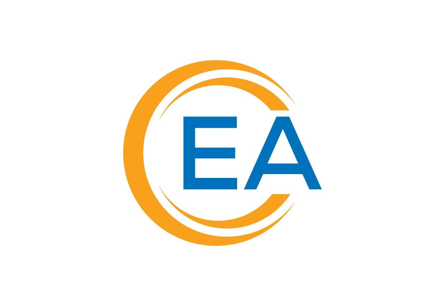 Intial AE-EA letter logo design, Vector illustration