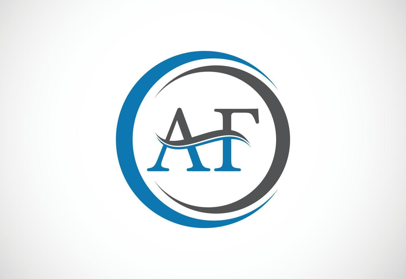 Initial AF Letter logo design, Vector design concept