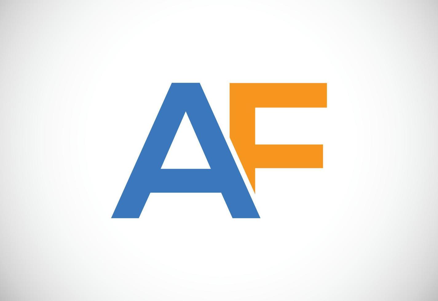 Initial AF Letter logo design, Vector design concept