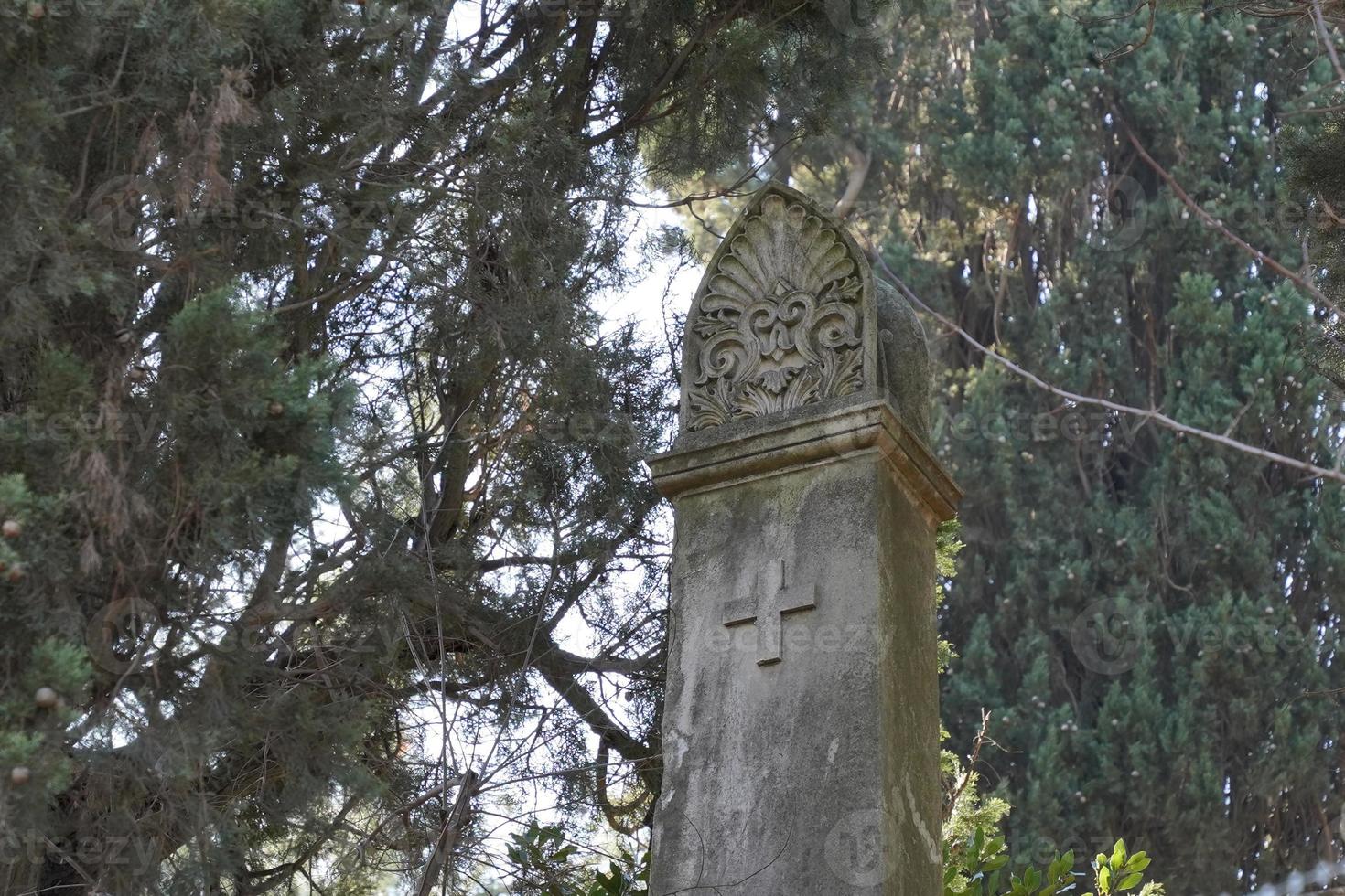 Old Tombstone in Buyuk Ada, Istanbul, Turkiye photo