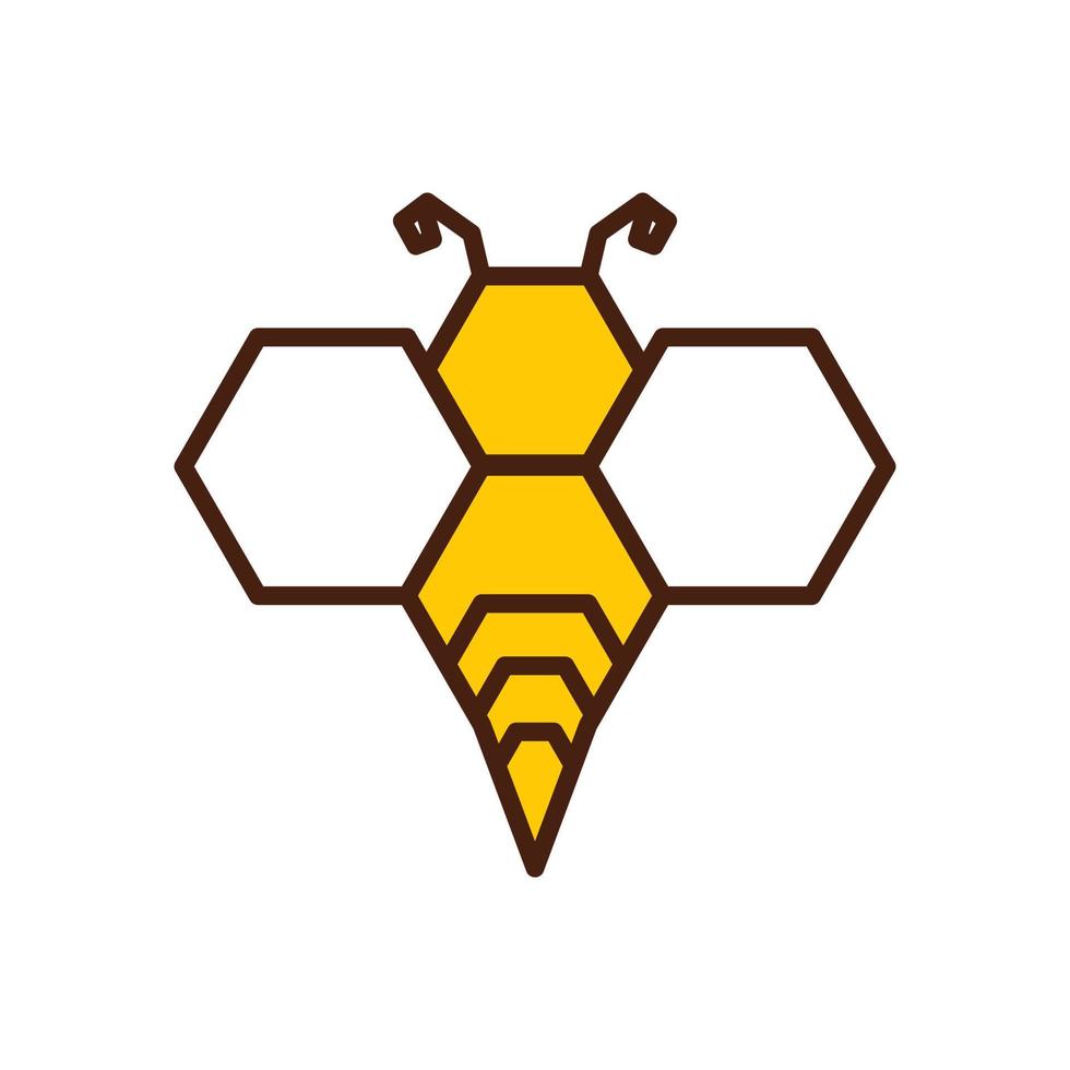 moderno abeja logo vector