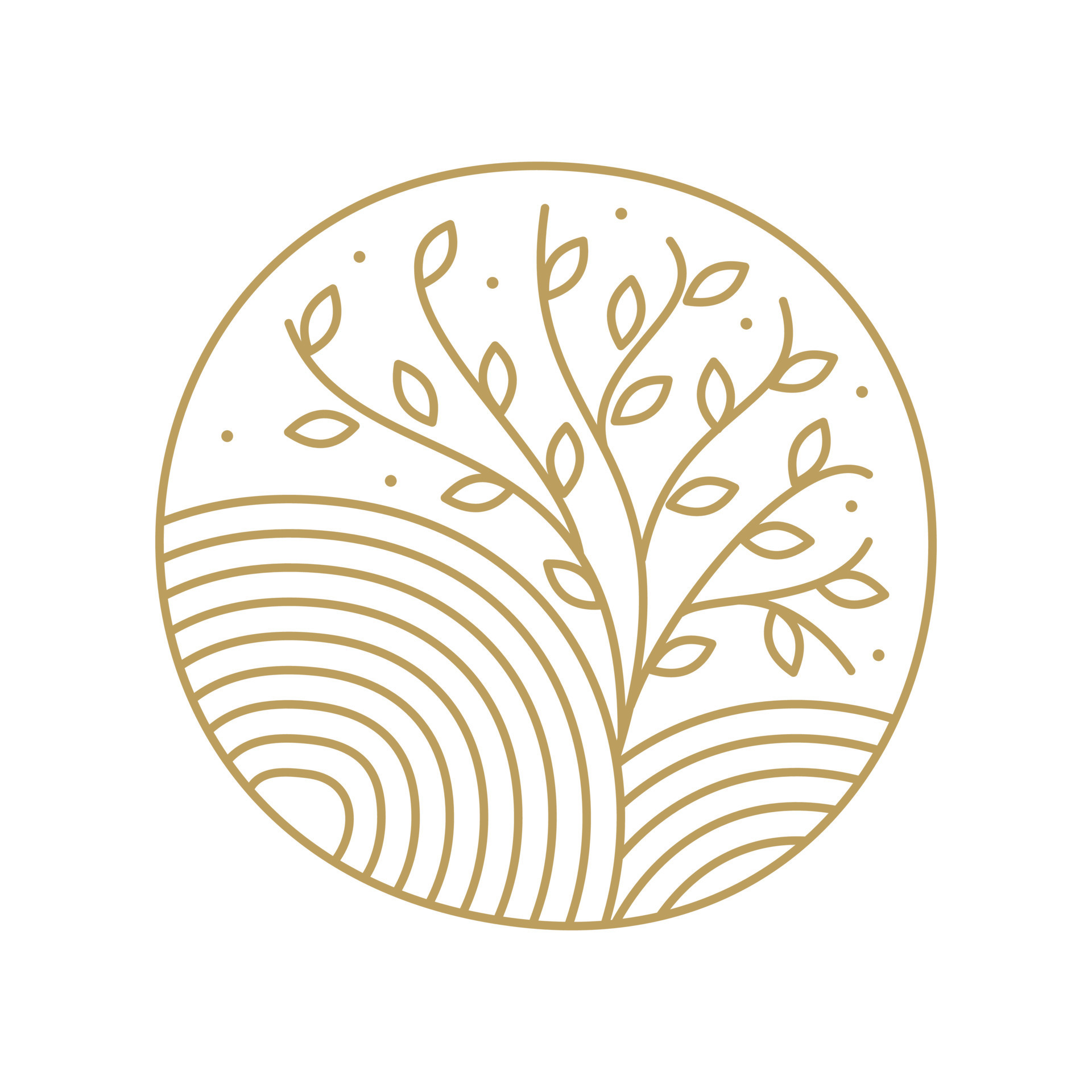 Circle Plant Logo 20461021 Vector Art at Vecteezy