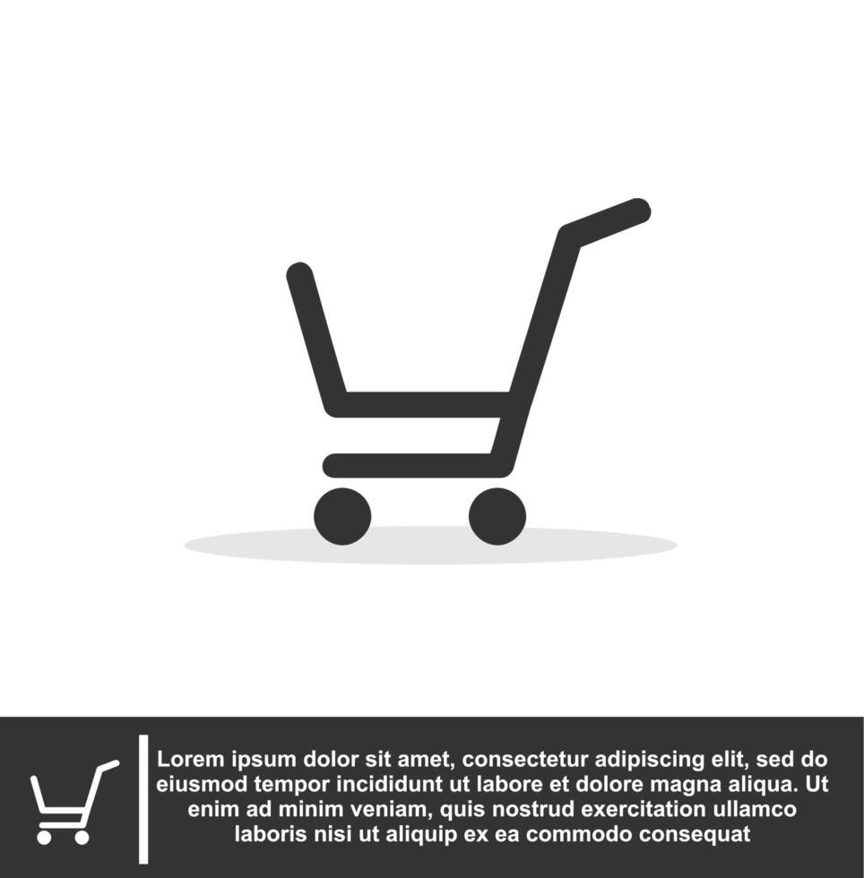 Cart icon in black and white colour 20461577 Vector Art at Vecteezy