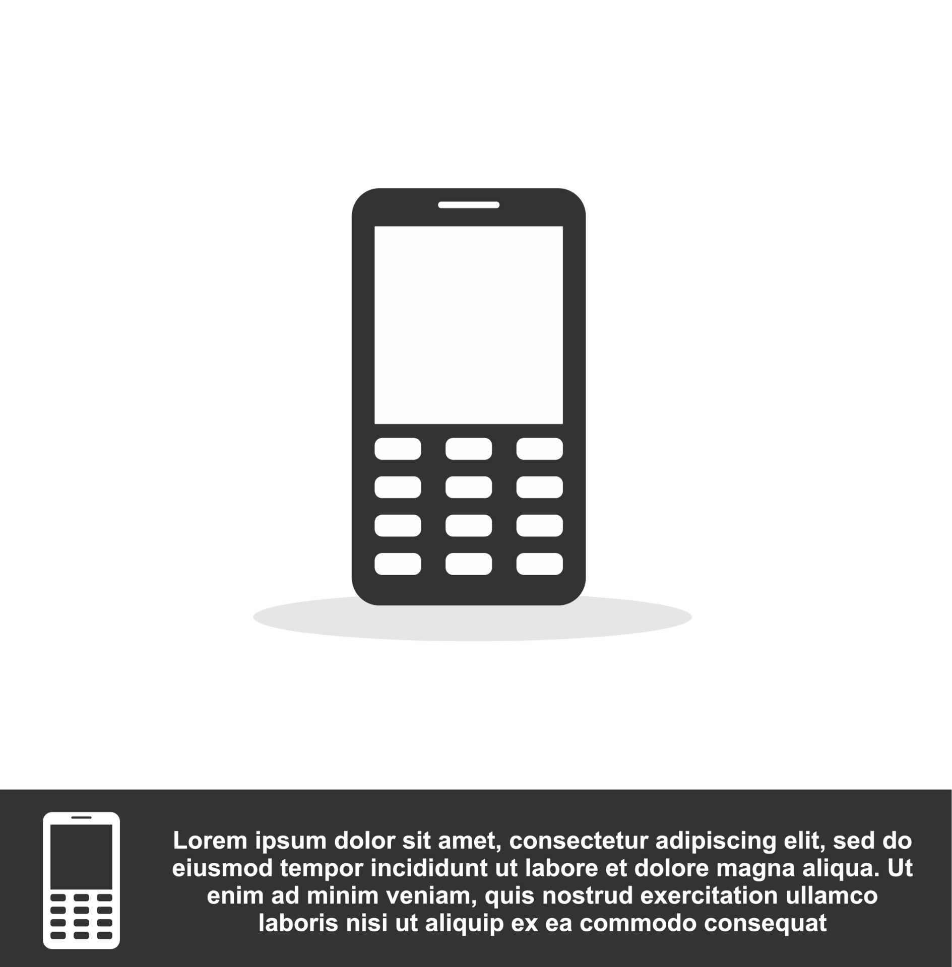 Phone icon in black colour 20461698 Vector Art at Vecteezy