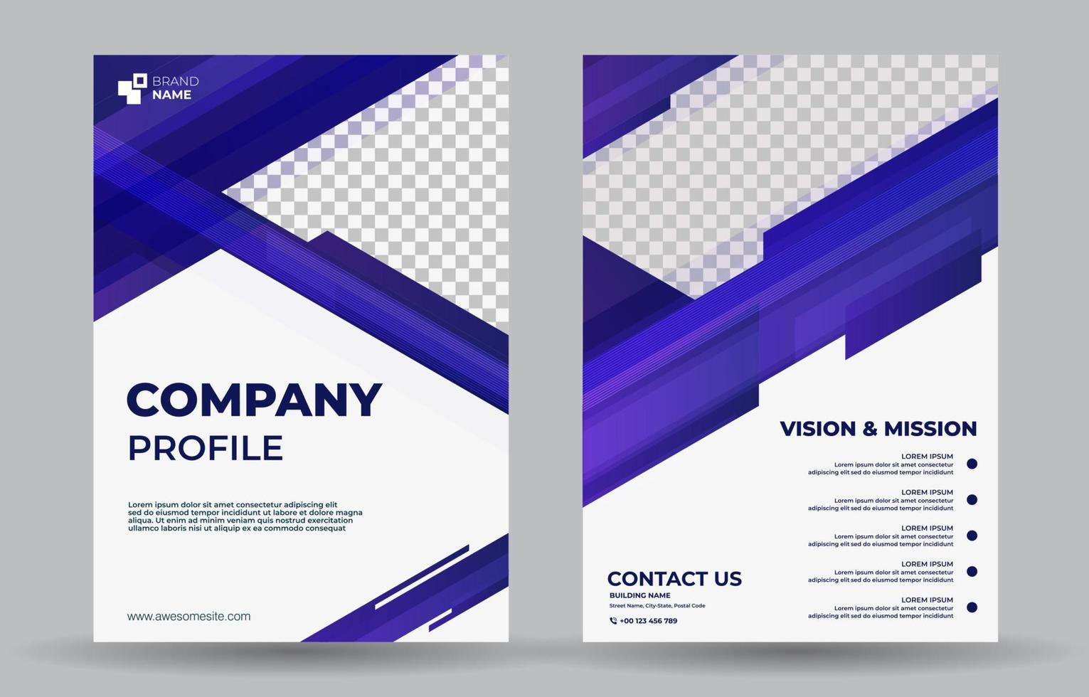 Creative Company Profile Template vector