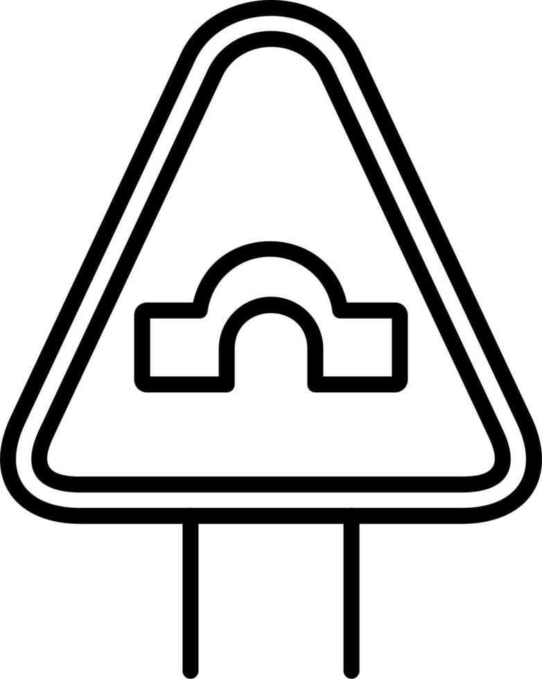 Bridge Road Vector Icon