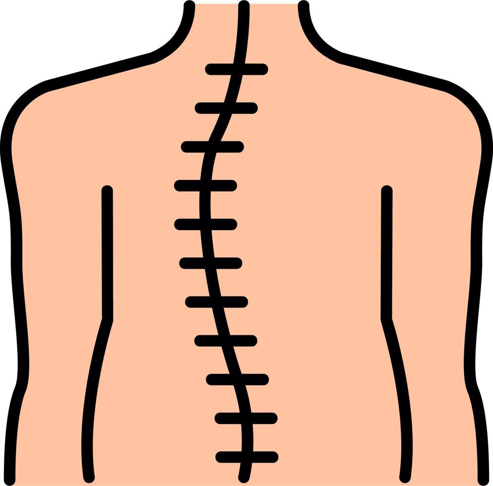 osteoterapia vector icono