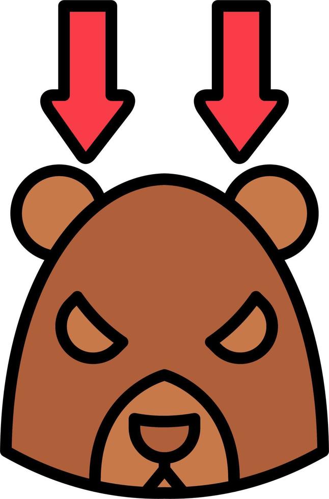 Bear Market Vector Icon