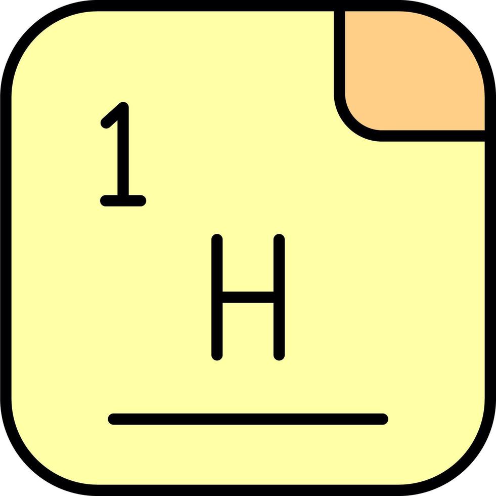 Hydrogen Vector Icon