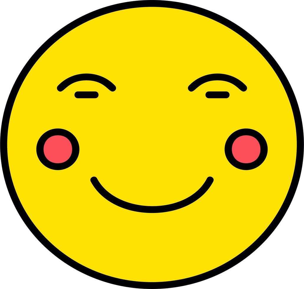 Blushing Vector Icon