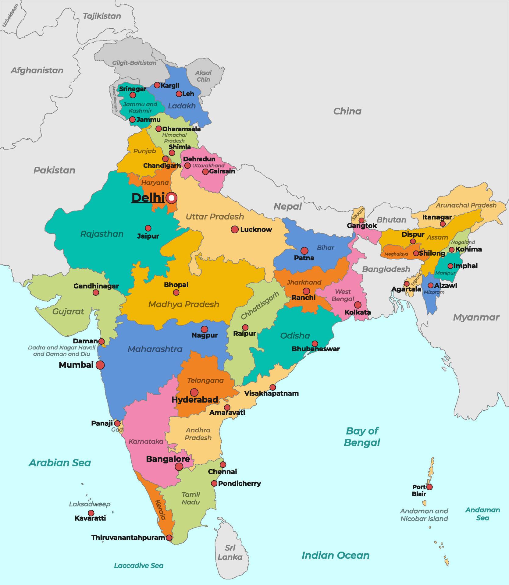 Detailed India Country Map 20462295 Vector Art At Vecteezy detailed-india-country-map-20462295-vector-art-at-vecteezy