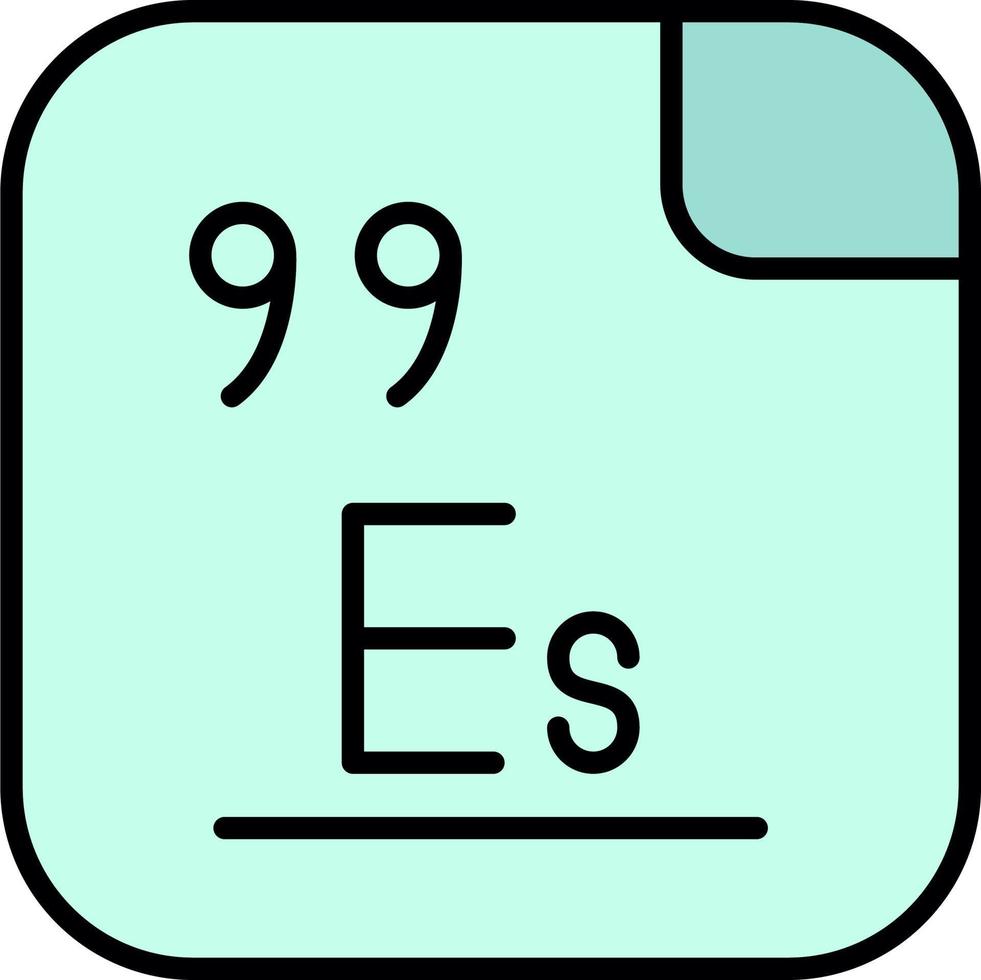 Einsteinium Vector Icon