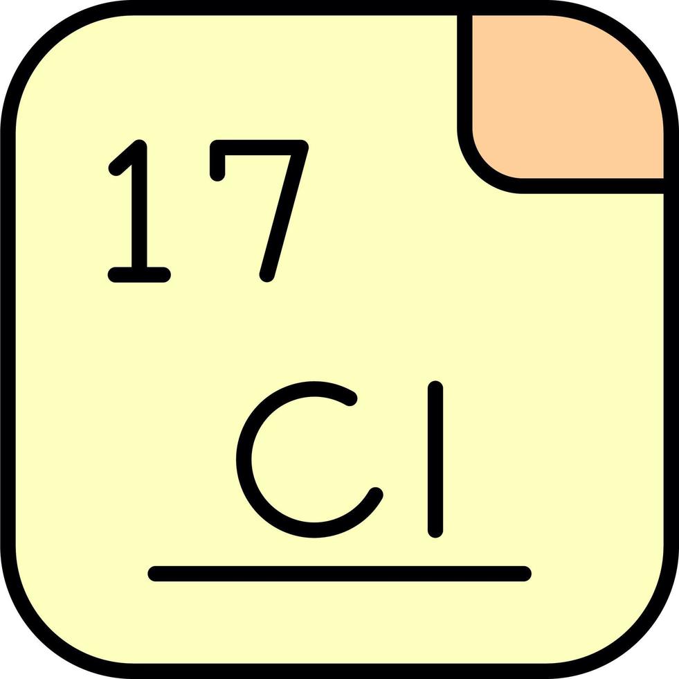 Chlorine Vector Icon