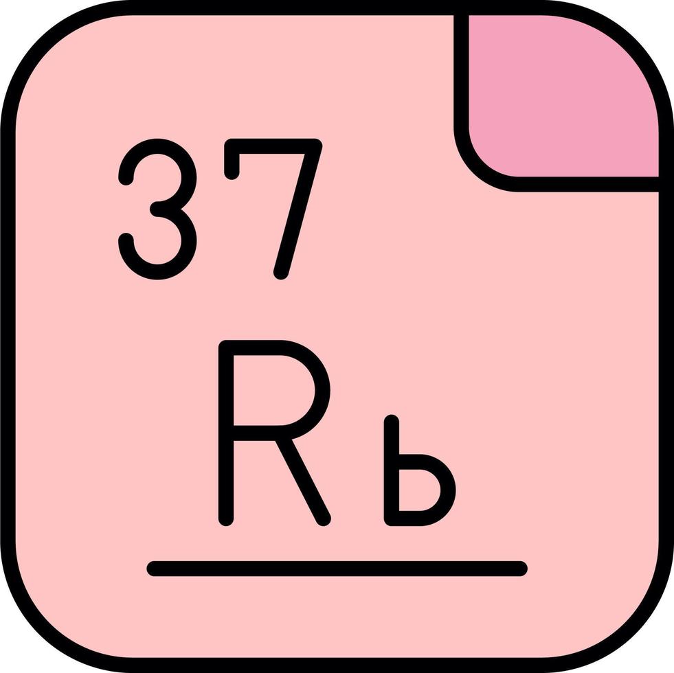 Rubidium Vector Icon