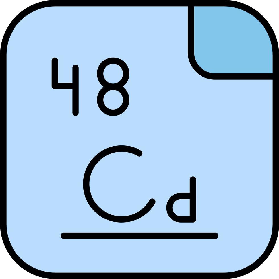 cadmio vector icono