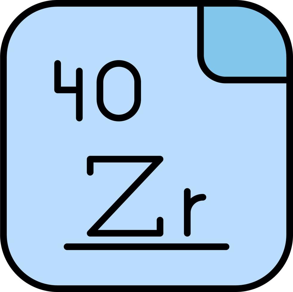 Zirconium Vector Icon