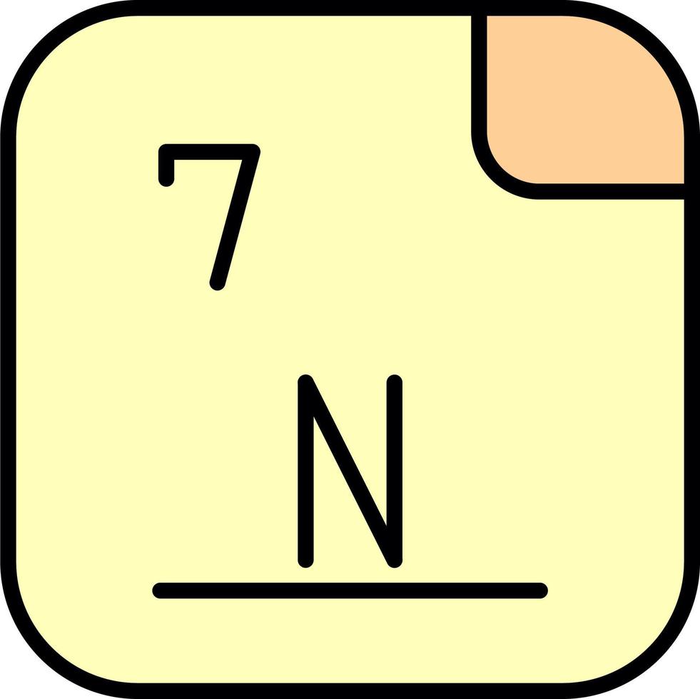 Nitrogen Vector Icon