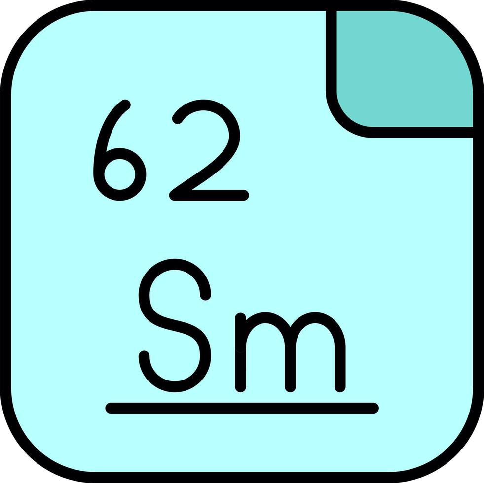 Samarium Vector Icon