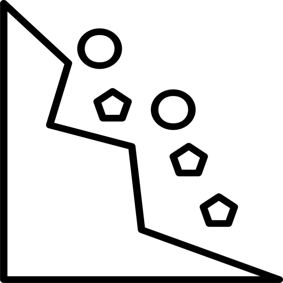 Falling Rocks Vector Icon