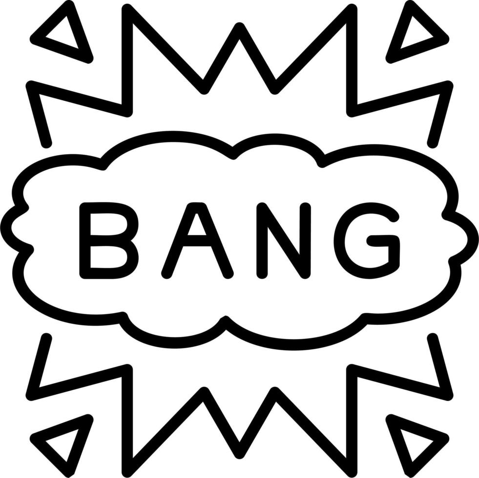 Bang Vector Icon