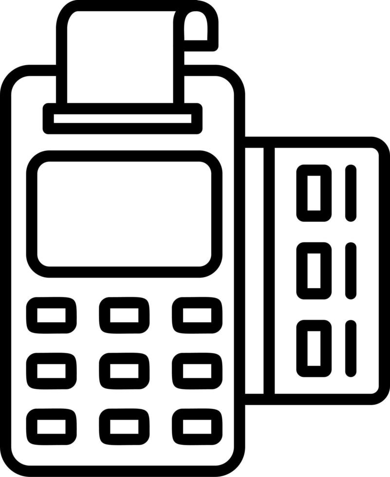 icono de vector de terminal pos