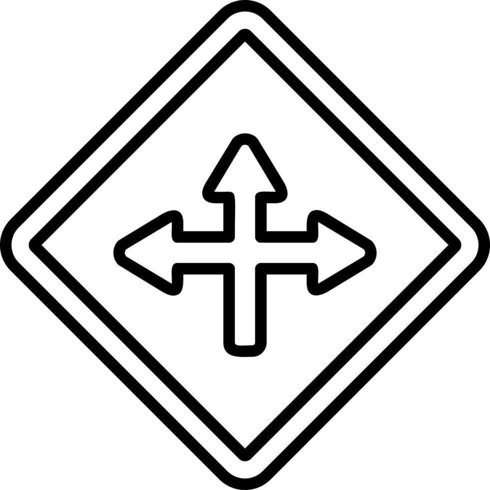 Intersection Vector Icon