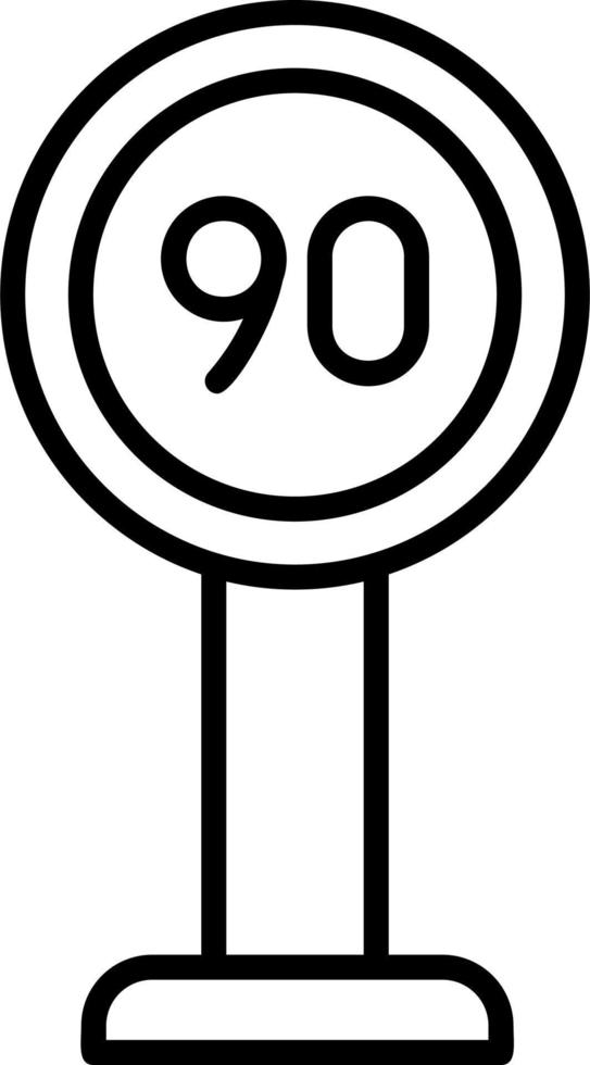 Speed Limit Vector Icon
